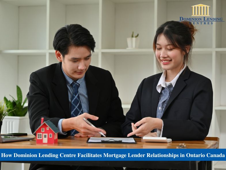 A picture of two mortgage lenders helping each other helps them create better relationships with their clients or other people.
